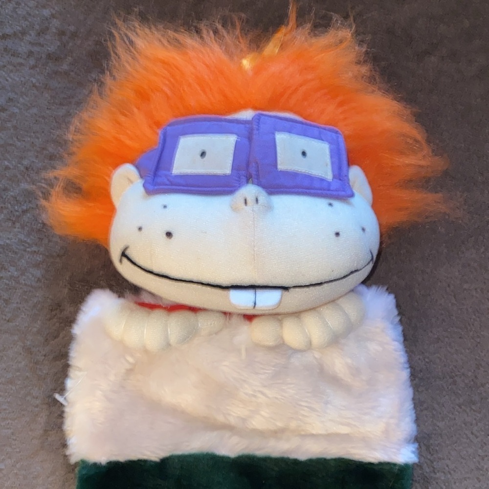 ChuckieVintage Nickelodeon Rugrats Plush Christmas Holiday Stocking 1998 Chuckie